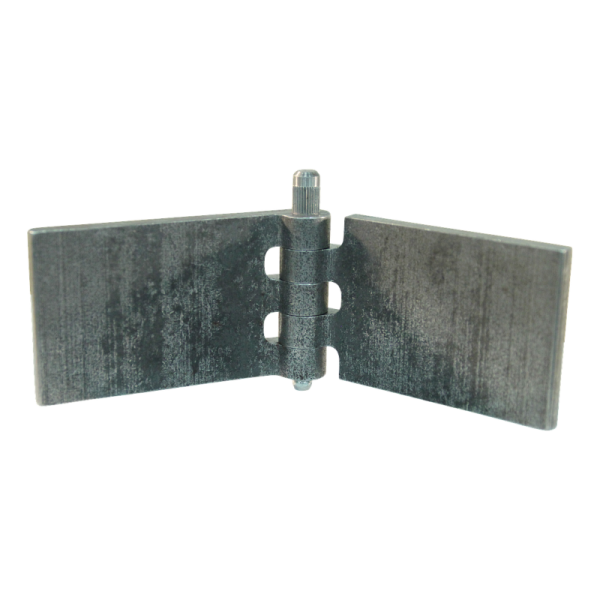porte charnière droit avec goupille et avec graisseur 50 x 80mm lame de charnière brut non démontable
