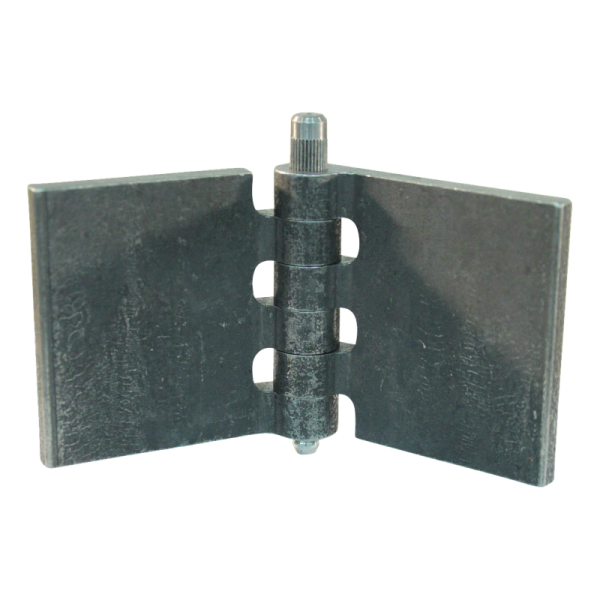 porte charnière droit avec goupille et avec graisseur 60 x 60mm lame de charnière brut démontable