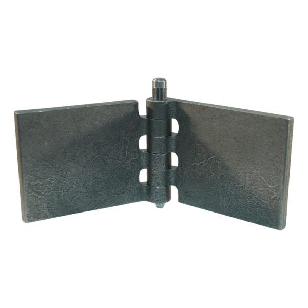 porte charnière droit avec goupille et avec graisseur 60 x 80mm lame de charnière brut démontable