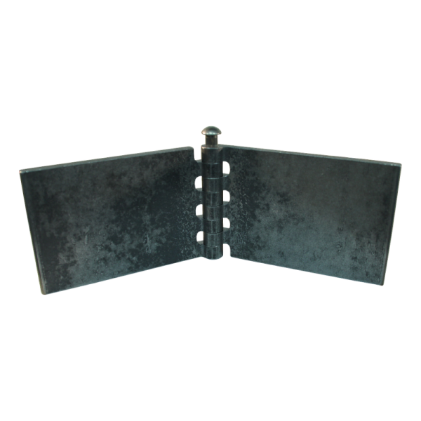 porte charnière droit avec goupille et avec graisseur 80 x 240mm lame de charnière brut