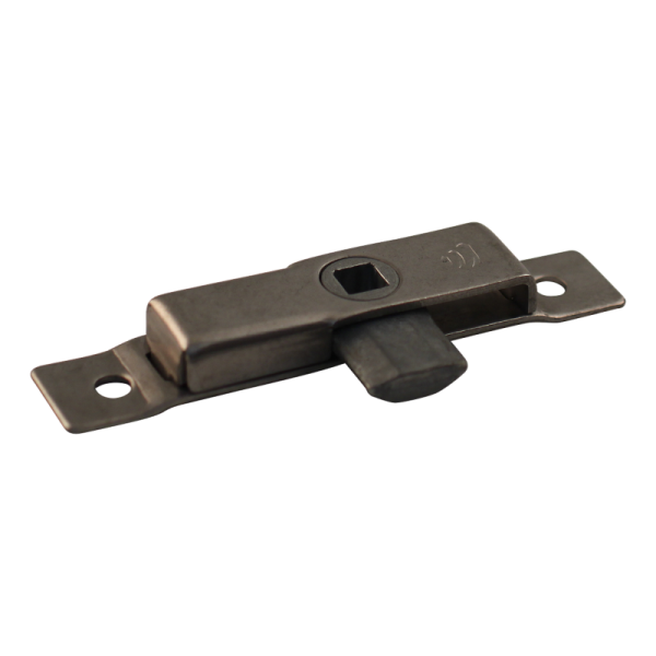 Serrure de coffre à pneus double face inox 105mm 19mm