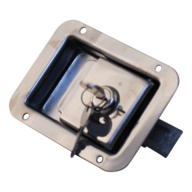 serrure de coffre inox avec joint en caoutchouc