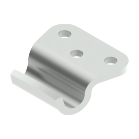 support pour fermeture de serrage zingué 39x37mm