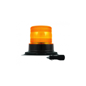 Gyrophare clignotante LED orange 9/30V Cordon spiralé avec allume cigare 8x 2watt LEDs