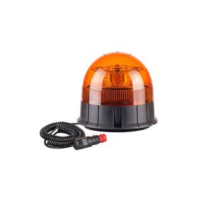 gyrophare LED orange base magnétique 10/30V cordon spiralé avec allume cigare