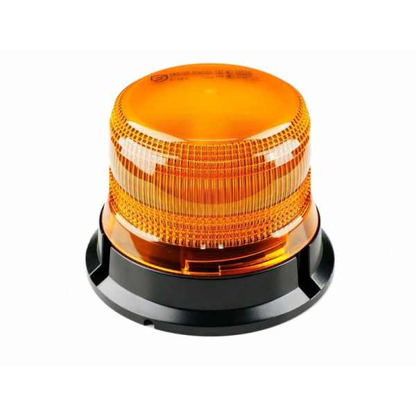 Gyrophare LED R65, ambre/lentille claire 12-24V, fixation à trois boulons