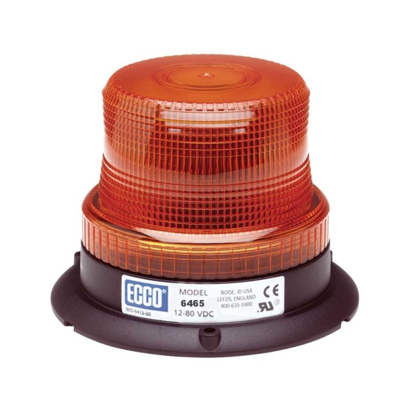 LED R10 gyrophare orange 12/80v trois boulons série 6465