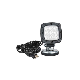 Feu de travail LED 1000 lumens sur support magn.12/24V 7.8m serpent électrique