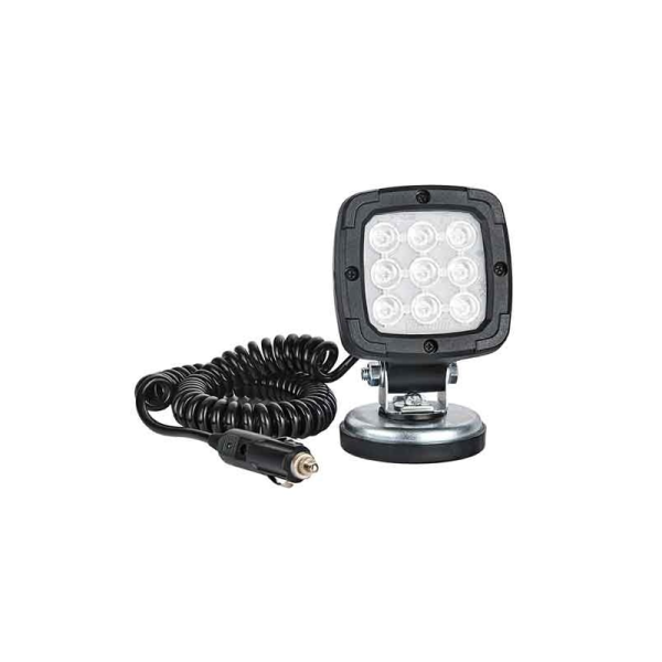 Feu de travail LED 1000 lumens sur support magn.12/24V 7.8m serpent électrique