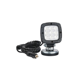 Feu de travail LED 1700 lumens sur support magn.12/24V 3.0m serpentin électrique