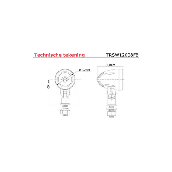 lampe de travail 9/30V câble 200 mm 5 Watt blanc