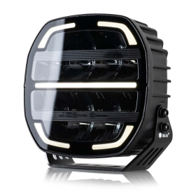 LED phare portée darklook/noir 12-24V / 12.000lm