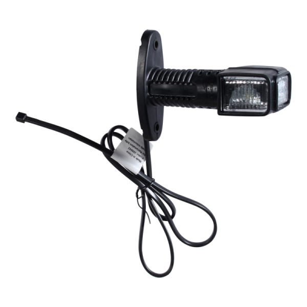 feu d'encombrement droit Superpoint 4 LED "court", rouge / blanc / orange 1,0 m de câble DC