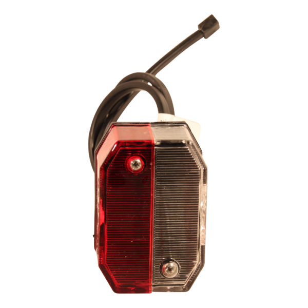 feu d'encombrement Flexipoint rouge / blanc DC câble 500mm