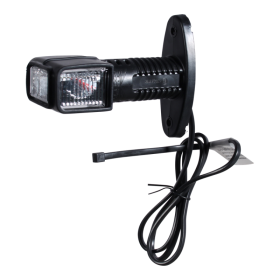 feu d'encombrement gauche Superpoint 4 LED "court", rouge / blanc / orange 1,0 m de câble DC