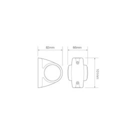 feu d'encombrement rood/wit à gauche et à droite (universel) câble 200 mm 12/24V