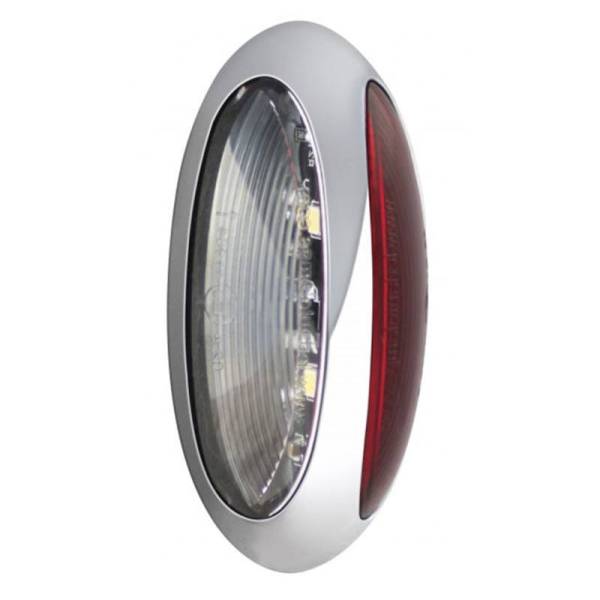 feu d'encombrement rood/wit à gauche et à droite (universel) câble 300mm 12/24V