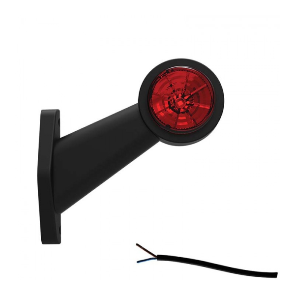 feu d'encombrement rood/wit droit câble 200 mm 12/24V