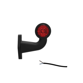 feu d'encombrement rood/wit droit câble 200 mm 12/24V