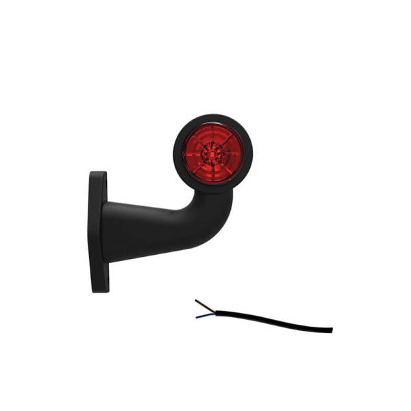 feu d'encombrement rood/wit droit câble 200 mm 12/24V