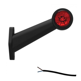 feu d'encombrement rood/wit droit câble 200 mm 12/24V