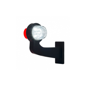 feu d'encombrement rood/wit droit cable 500mm 12/24V lentille claire