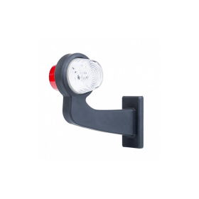 feu d'encombrement rood/wit droit cable 500mm 12/24V lentille claire