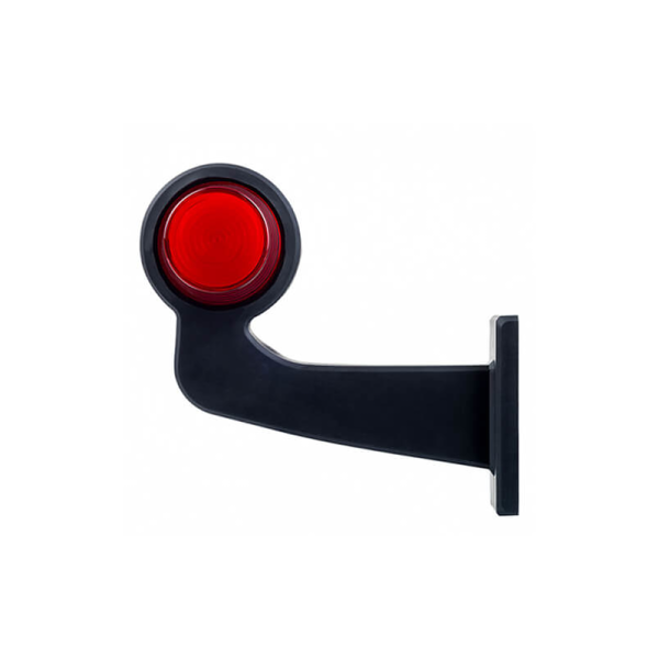 feu d'encombrement rood/wit droit cable 500mm 12/24V lentille givrée