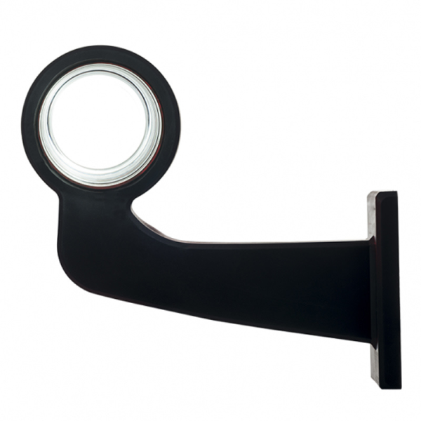 feu d'encombrement rood/wit droit cable 500mm 12/24V lentille givrée