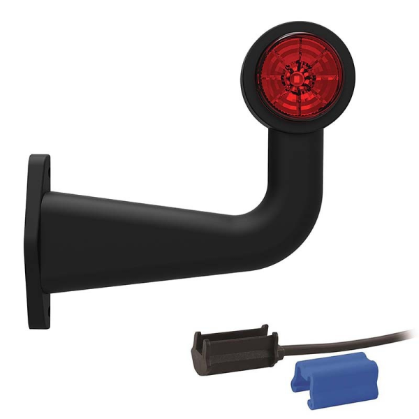 feu d'encombrement rood/wit droit DC câble 200mm, 0,75mm² 12/24V