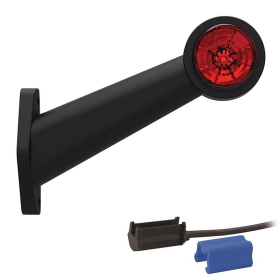 feu d'encombrement rood/wit droit DC câble 200mm, 0,75mm² 12/24V