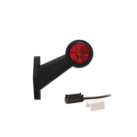 feu d'encombrement rood/wit droit P&R câble 200mm, 1,5mm² 12/24V