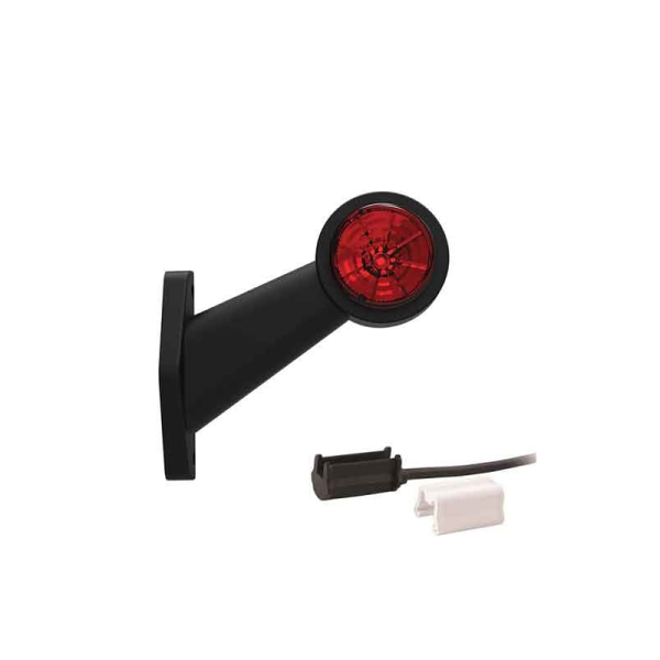 feu d'encombrement rood/wit droit P&R câble 200mm, 1,5mm² 12/24V