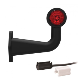 feu d'encombrement rood/wit droit P&R câble 200mm, 1,5mm² 12/24V