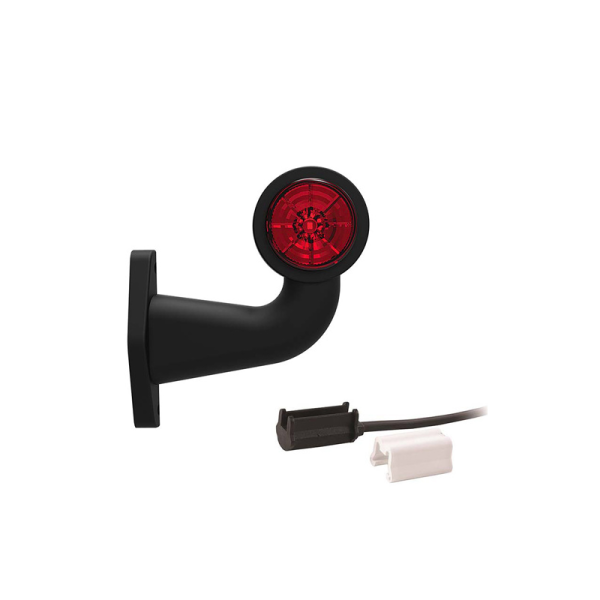 feu d'encombrement rood/wit droit P&R câble 200mm, 1,5mm² 12/24V