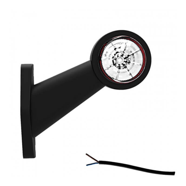 feu d'encombrement rood/wit gauche câble 200 mm 12/24V