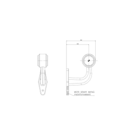 feu d'encombrement rood/wit gauche câble 200 mm 12/24V