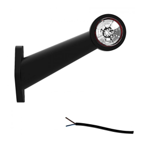 feu d'encombrement rood/wit gauche câble 200 mm 12/24V