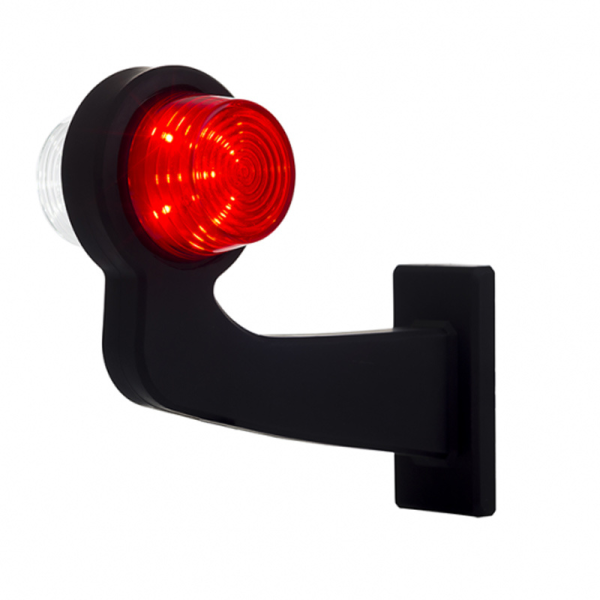 feu d'encombrement rood/wit gauche cable 500mm 12/24V lentille claire