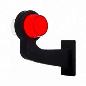 feu d'encombrement rood/wit gauche cable 500mm 12/24V lentille givrée