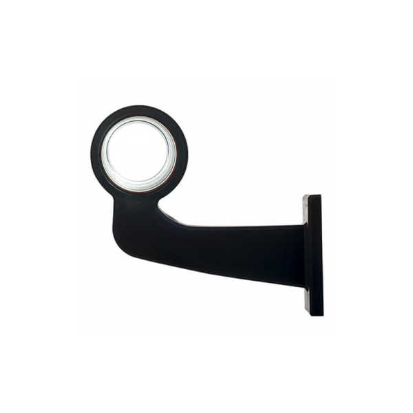 feu d'encombrement rood/wit gauche cable 500mm 12/24V lentille givrée