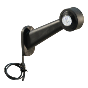 feu d'encombrement rouge / blanc droit, DC câble 500mm., 2x0,75mm²