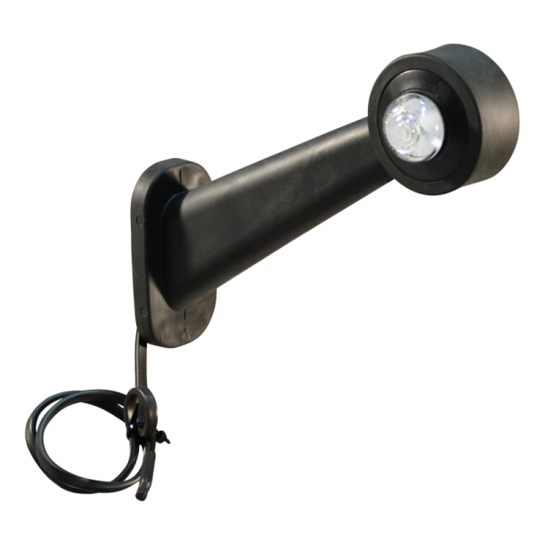 feu d'encombrement rouge / blanc droit, DC câble 500mm., 2x0,75mm²