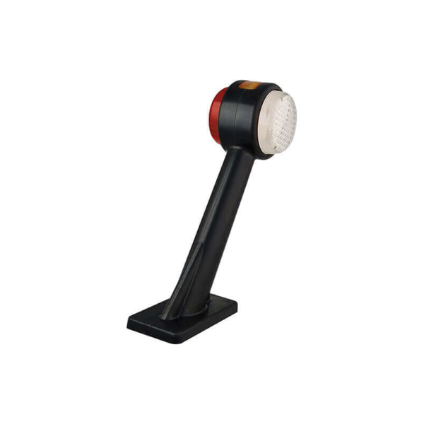 feu d'encombrement rouge/blanc/orange droit câble 200 mm 12/24vV