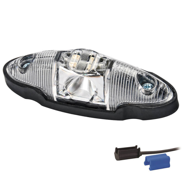 feu d'encombrement rouge/blanc/orange universel DC câble 200mm, 0,75mm² 12/24vV