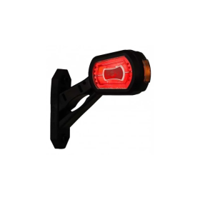 feu d'encombrement rouge/blanc/orange universel droit 50cm câble 12/24vV