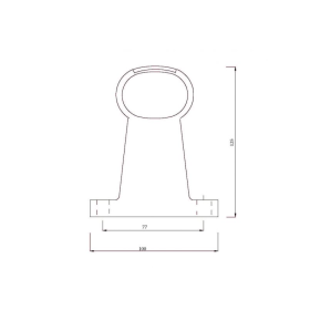 feu d'encombrement SUPERPOINT II version “courte” rouge / blanc / orange DC câble 1000mm