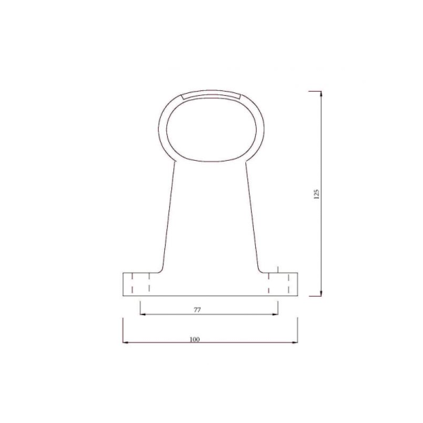 feu d'encombrement SUPERPOINT II version “courte” rouge / blanc / orange DC câble 1000mm