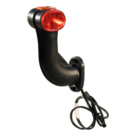 feu d'encombrement SUPERPOINT II version “Earpoint” rouge / blanc / orange droit DC câble 1000mm