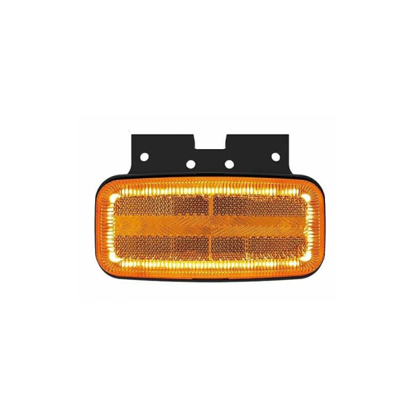 feu de position latéral avec fonction de clignotant cable 500mm 12/24vV orange